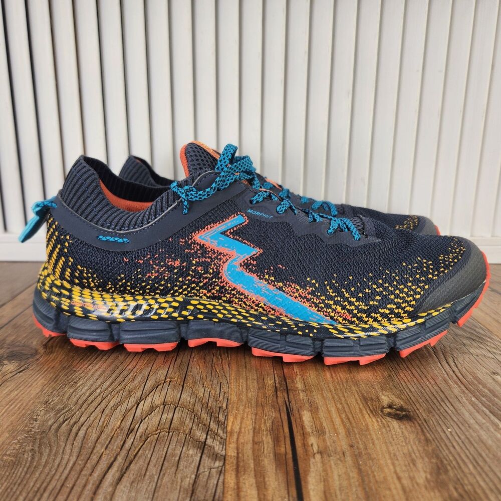 361 Degrees Taroko 2 Trail Hybrid Running Shoes Mens Sz 9.5 Black Yellow Sneaker